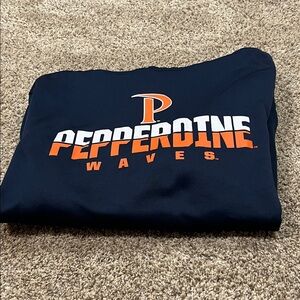 Pepperdine Waves Navy Hoodie XL